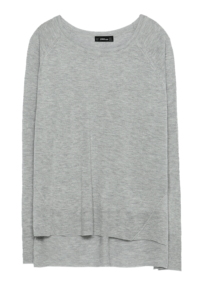 Zara SWEATER WITH SIDE SLITS