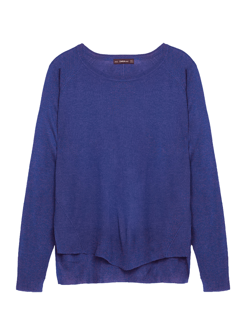 Zara SWEATER WITH SIDE SLITS